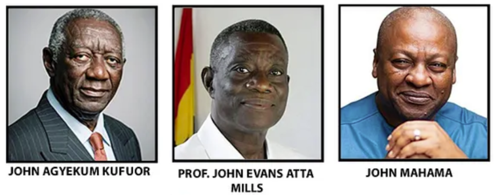 Ghana Presidents Named John